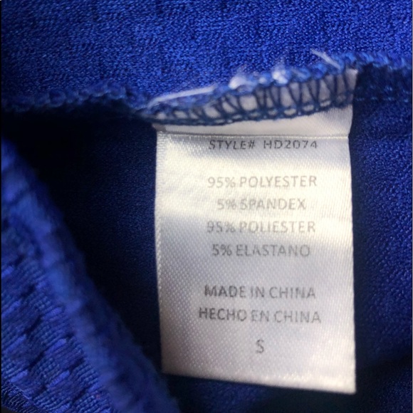 Charlotte Russe Royal Blue Mini Peplum Bodycon Dress Size Small - Picture 10 of 10